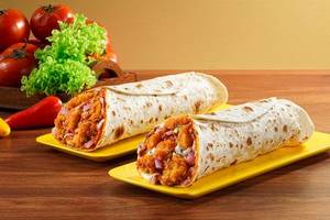 Chipotle Chicken Popcorn Burger Wrap & Chilli Chicken Strips Burger Wrap