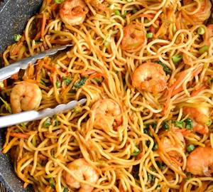 Golden Prawns Canton Noodles