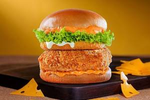 Cheese Blast Spicy Paneer Delight Burger