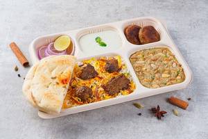 Mutton Kefta Biryani Executive Thali