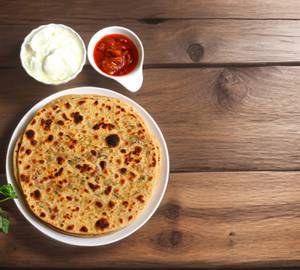 2 sattu paratha with dahi