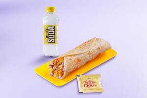 Masala Paneer Tikka Wrap + Lemon Soda