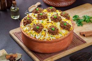 Mutton Kheema Kilo Biryani