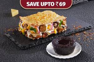 Lasagne+Dessert (Veg) (Save 10% Extra)