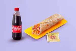 DIY Paneer Classic Wrap and Beverage Breakfast Meal