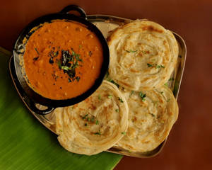 Malabar Parotta With Veg Kurma
