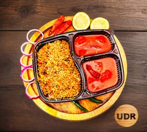 Schezwan Chicken With Fried Rice