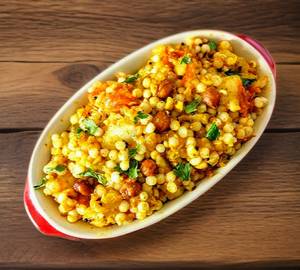 Sabudana Khichdi with Curd