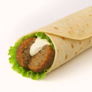 Chicken Meatball Tortilla Wrap
