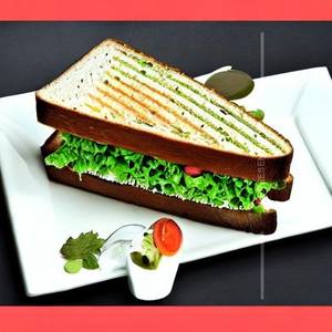 Healthy green sandwich
