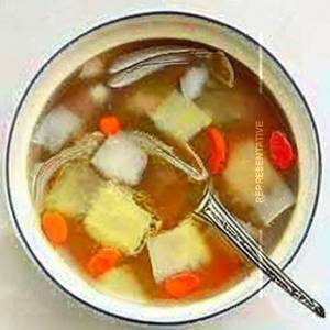 Clear soup