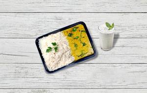 Dal Fry Rice Box (Free Buttermilk)