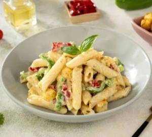 Paneer And All Veggie Fussilli Pasta