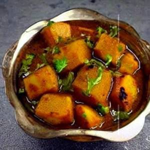 Homestyle aloo pyaz sabji