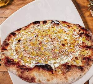 Golden field corn pizza