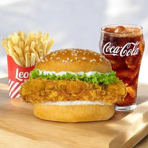 Chicken Fillet Burger + Regular Fries + Regular Fountain Coke