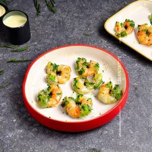 Butter garlic prawns