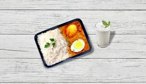 Egg Curry Rice Box (Free Buttermilk)