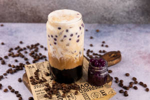 Chocolate Popping Boba Cold Coffee