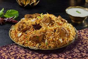 Hyderabadi Lazeez Bhuna Murgh Biryani (Dum Chicken Biryani)(Spicy)
