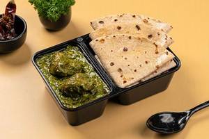 Palak Chicken & Roti Dabba