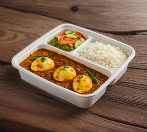 Egg Curry - Chawal