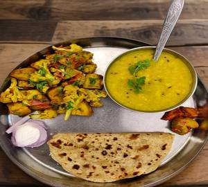 Aloo Sabji With Dal + 10 Roti