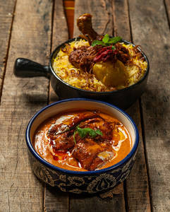 Chicken Biryani With Chicken Afghani Kofta