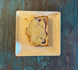 Blueberry Crumb Cake Slice
