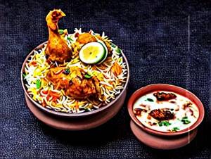 Chicken dum biryani