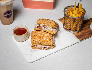 Carmalised Onion & Mushroom Panini
