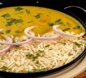 Kadhi Pakoda With Rice