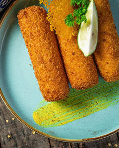 Kolkata Bhetki Roll Stuffed With Mutton Keema