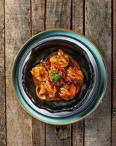 Tangra Style Chilli Prawns