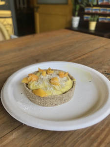 Eggless Mango Turmeric Tart