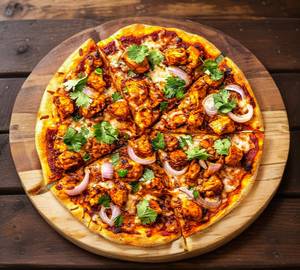 Chiken tikka pizza