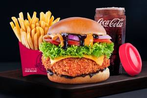 BBQ Veggie Burger Combo