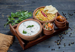 Curd Rice + Rasam Rice Bowl