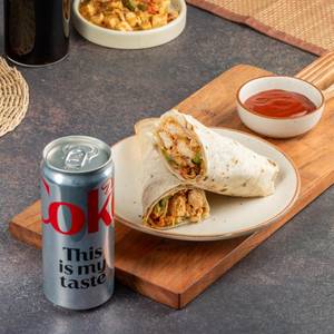 Chicken Tikka Roll with Choice of Coke
