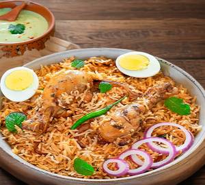 Hyderabadi chicken dum biryani