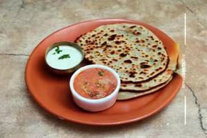 Aloo cheese pyaaz paratha