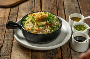 Vegetable Fried Rice With Bamboo Shoots