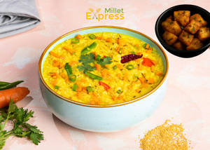 Millet Vegetable Khichdi + Vepudu / Poriyal