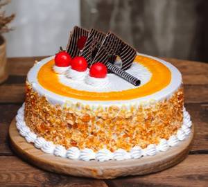 Butterscotch crunch cake eggless [1 pound]