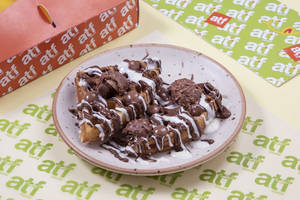 Golden Hazelnut Ferrero Crunch Whatte Waffles