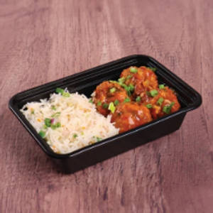 Veg Fried Rice With Manchurian [Serves 1]