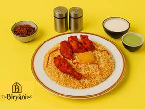 Tandoori Chicken Wings Biryani (4 Pcs)