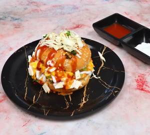 Double Cheese Aloo Tikki Burger