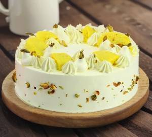 Kesar badam cake eggless [1 pound]