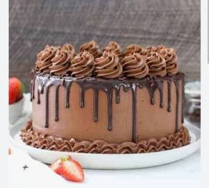 Belgium chocolate cake eggless [1 pound]
